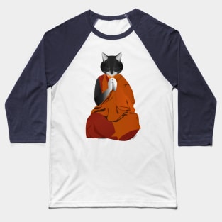 Lama Tuxedo Cat Baseball T-Shirt